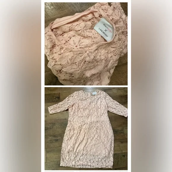Lane Bryant Dresses Lane Bryant Lace Pink Dress Size 3x Poshmark